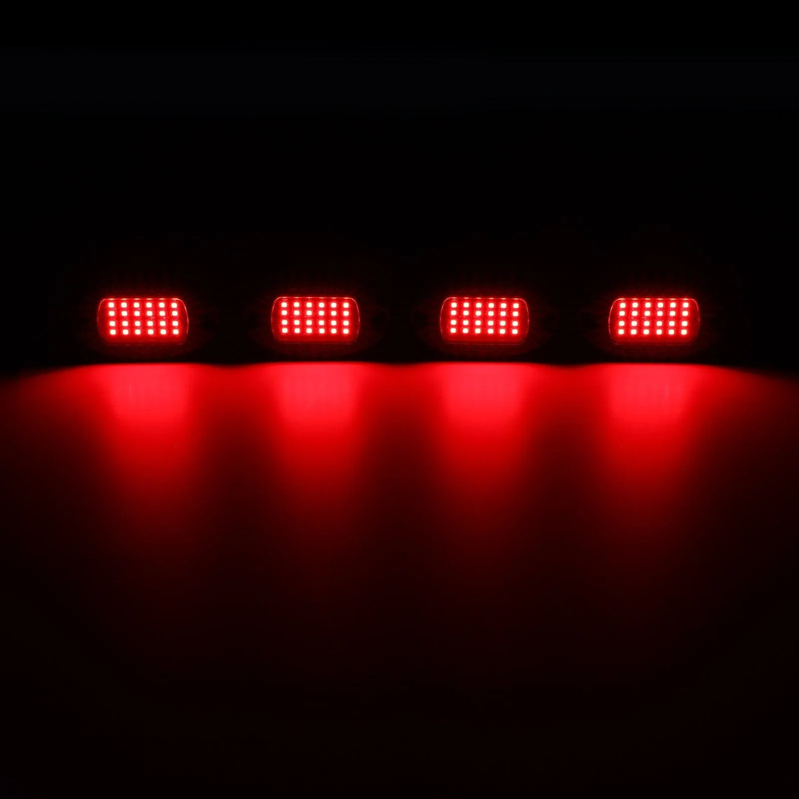 RGBW LED Rock Lights Kit with Bluetooth APP & Wireless Remote Control, Multicolor Neon Underglow Lights with Brake Light function