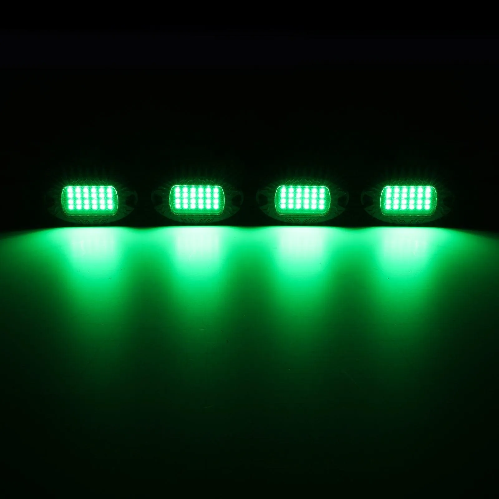 RGBW LED Rock Lights Kit with Bluetooth APP & Wireless Remote Control, Multicolor Neon Underglow Lights with Brake Light function