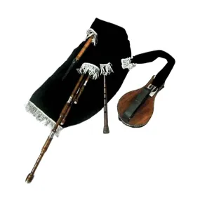 Rosewood Lowland Border Pipes Natural Finish with Bellows Set