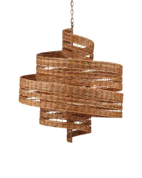 Saisei 5-Light Chandelier in Natural & Khaki