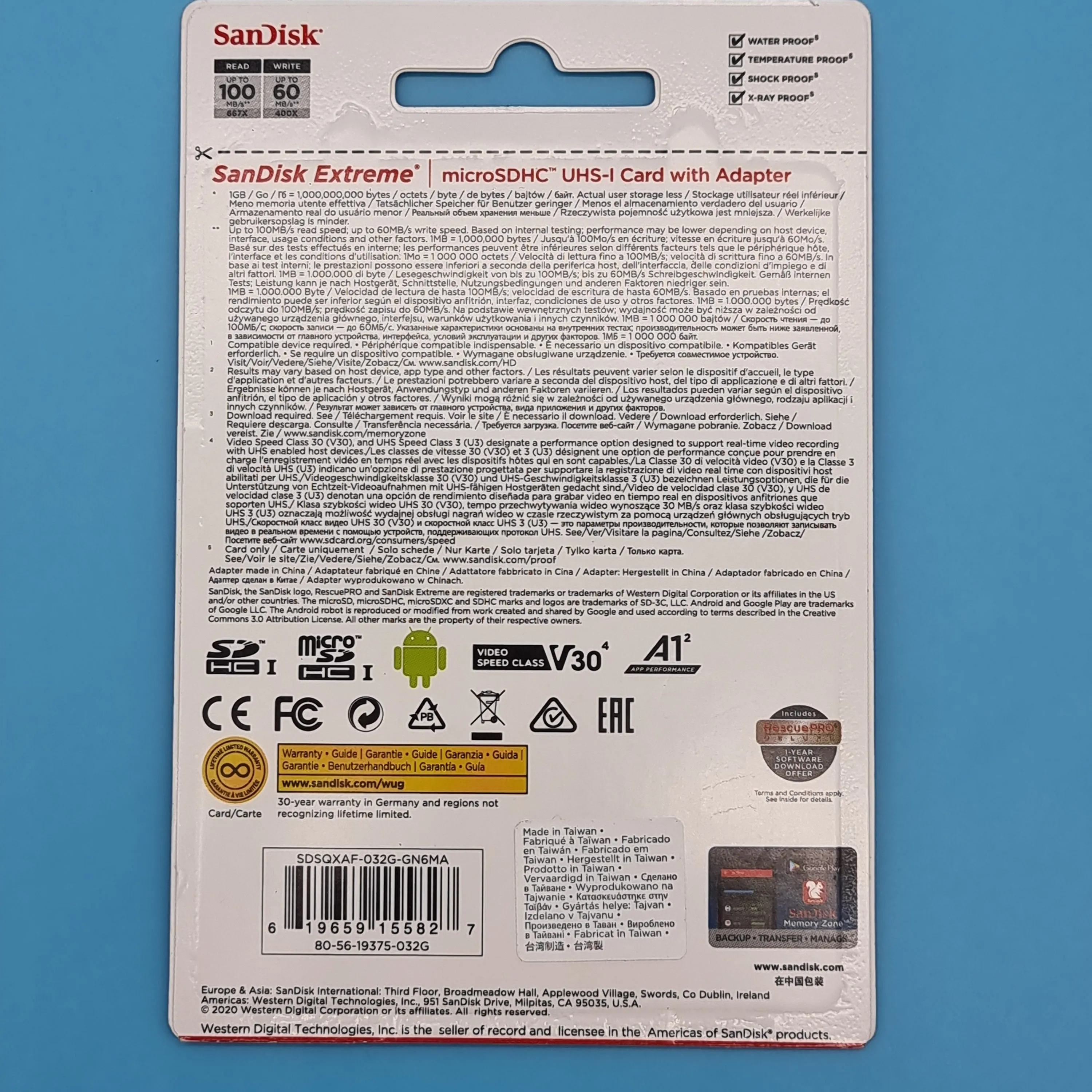 SanDisk Extreme 32 GB microSDXC Memory Card