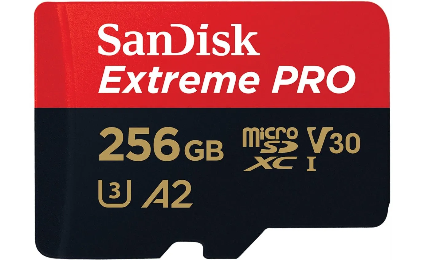 SanDisk Extreme Pro 256GB microSDXC UHS-I 200MB/s Memory Card - V30