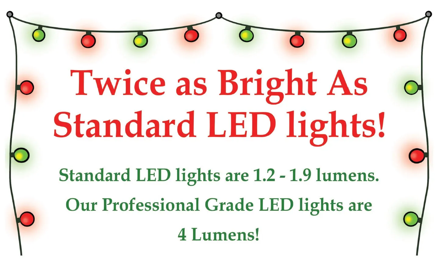 Set of 250 LED Connectable Cluster Lights (6.5 ft)