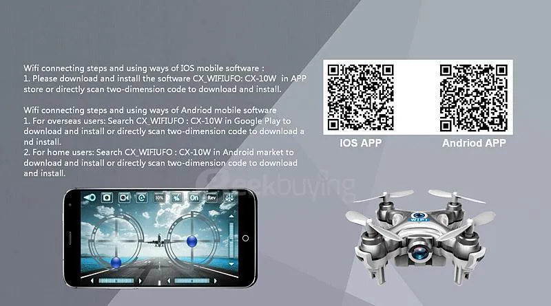 Shoppy Mini Camera Drone CX-10