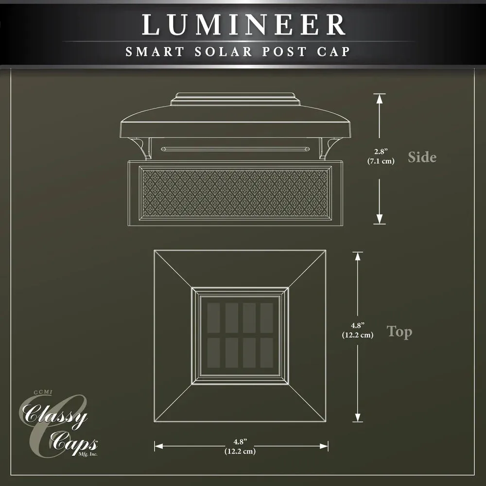 Solar Post Cap - Classy Caps Lumineer Smart, SLT727
