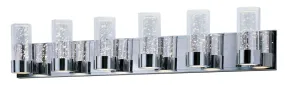 Sync 6-Light LED Bath Sconce Light in Polished Chrome