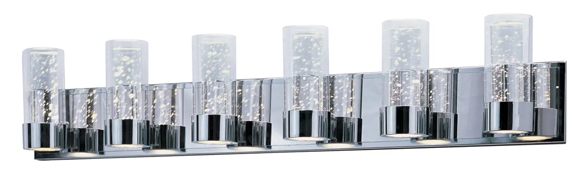 Sync 6-Light LED Bath Sconce Light in Polished Chrome