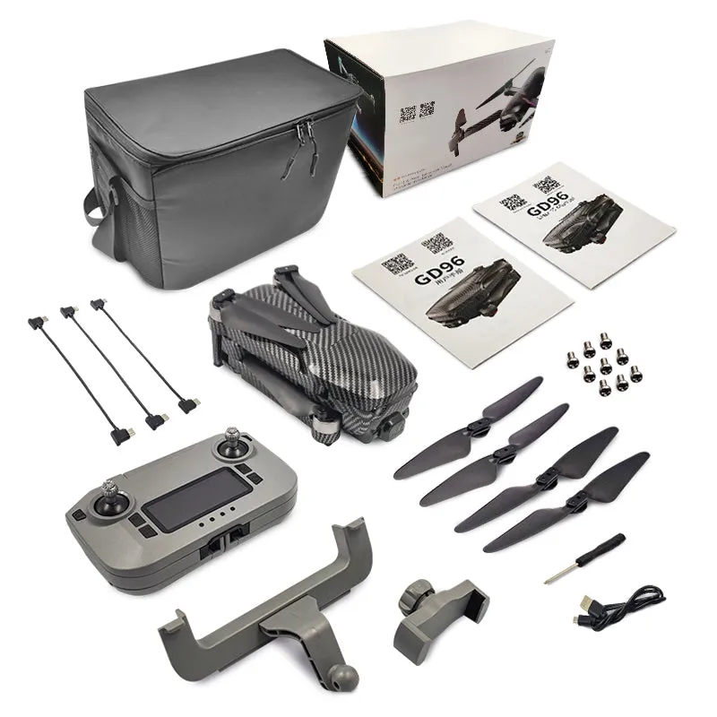 The Bigly Brothers GD96 Midnight Alpha Ultra HD, Built-In Binocular Long Range Obstacle Avoidance Drone with Carrying Case, 60-Mins Flight Time, 5km Range, 3-Axis Gimbal, GPS System, Follow Me Mode
