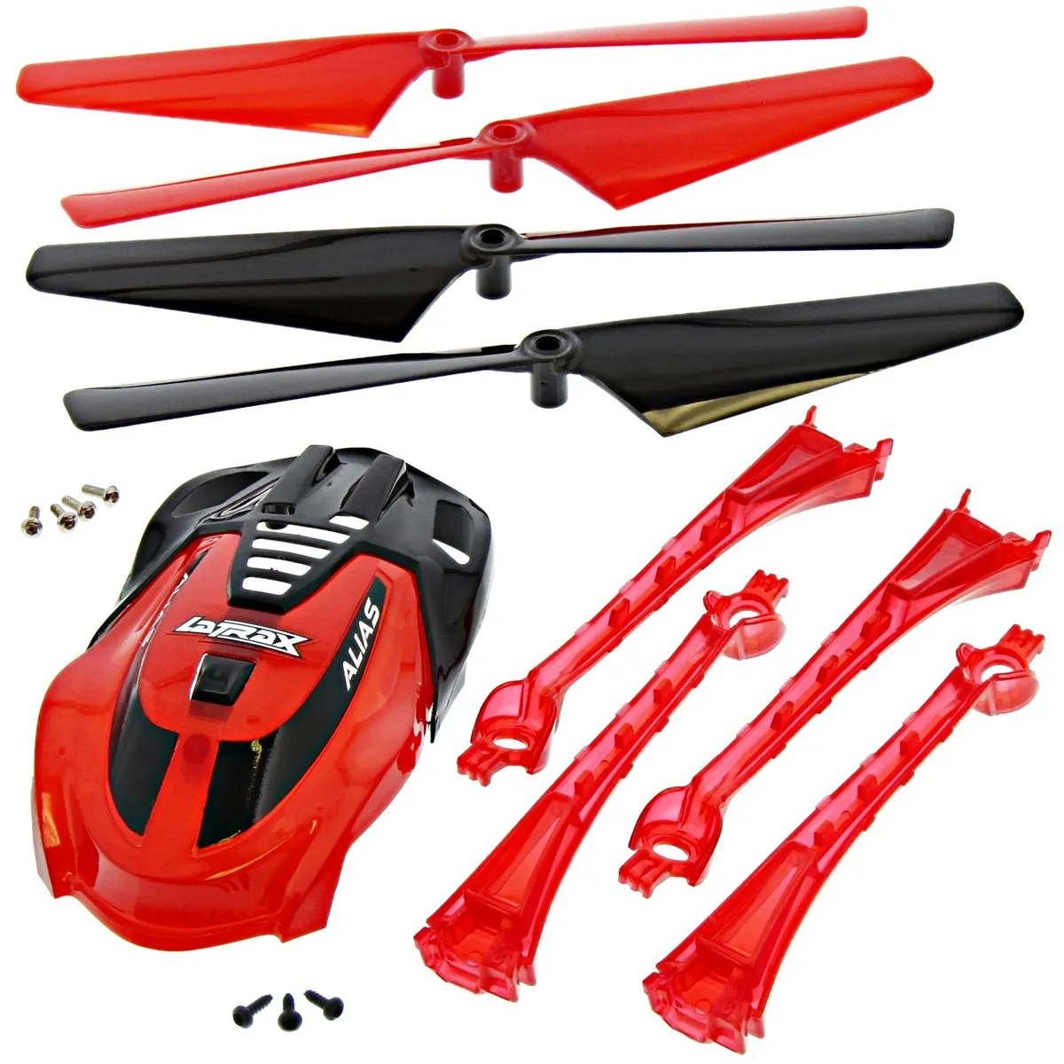 Traxxas LaTrax Alias Quadcopter Red Conversion Kit w/ Canopy, 4 Blades & Lenses