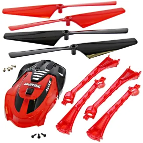 Traxxas LaTrax Alias Quadcopter Red Conversion Kit w/ Canopy, 4 Blades & Lenses