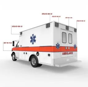 Triple-K 1822F Streamline Ambulance LED Lighting Package