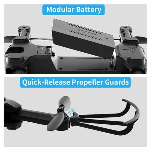 UDIRC Foldable RC Drone FPV WiFi Quadcopter w/ 720P HD Camera & 2 Batteries U73