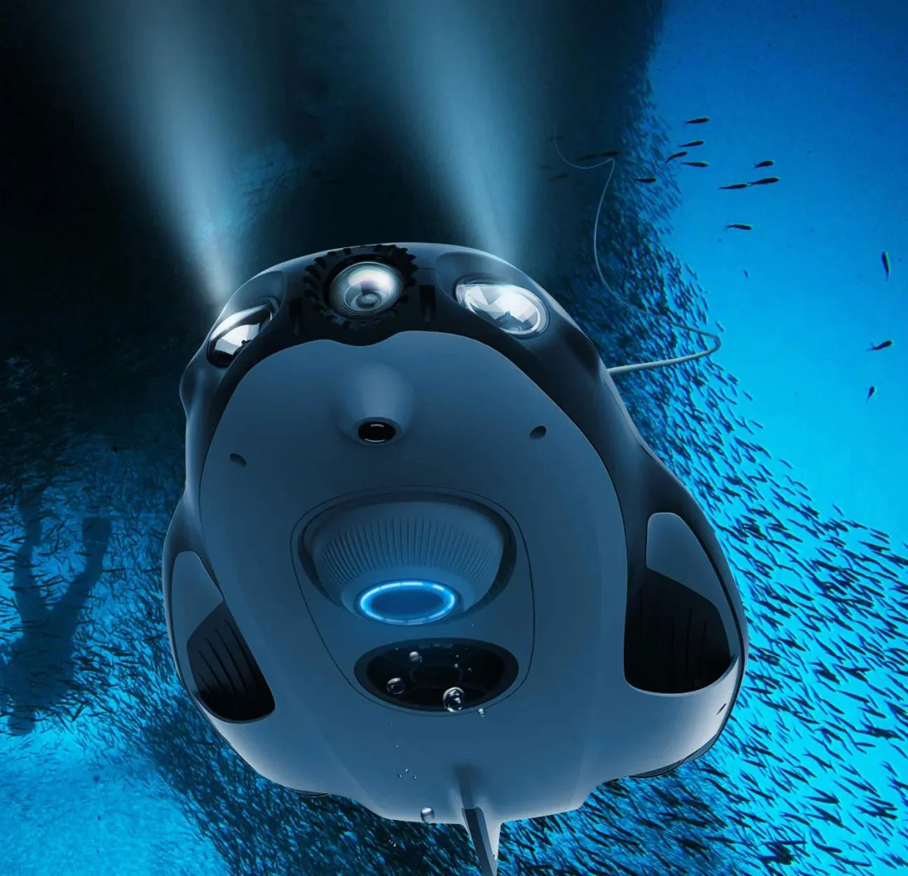 Underwater Drone PowerRay submarine boat under sea find fish camera fishing under water