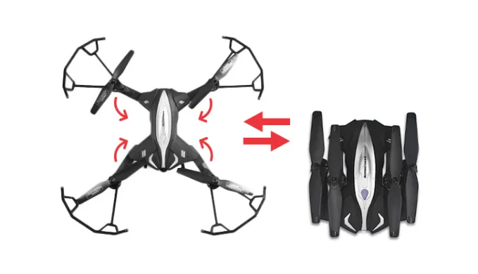 X4 Retractor Foldable Drone w/ Built In Camera - Ships Next Day!