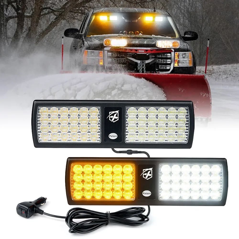 Xprite Agent Series Dual Windshield Sun Visor Strobe Lights