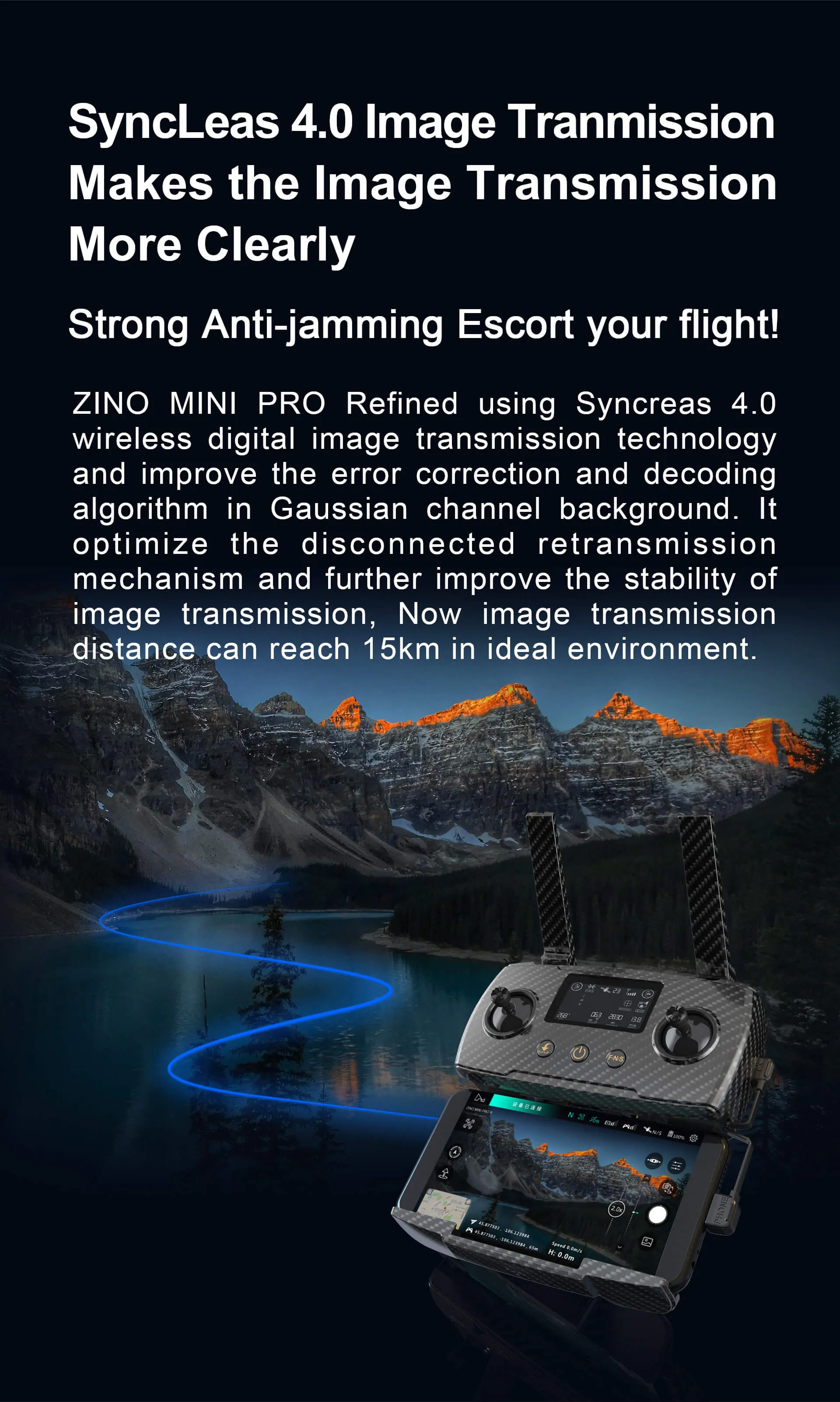 Zino Mini Pro Drone - 2025 Edition | 12KM Flight Range | 50 Minutes Flight Time | 45MP Camera