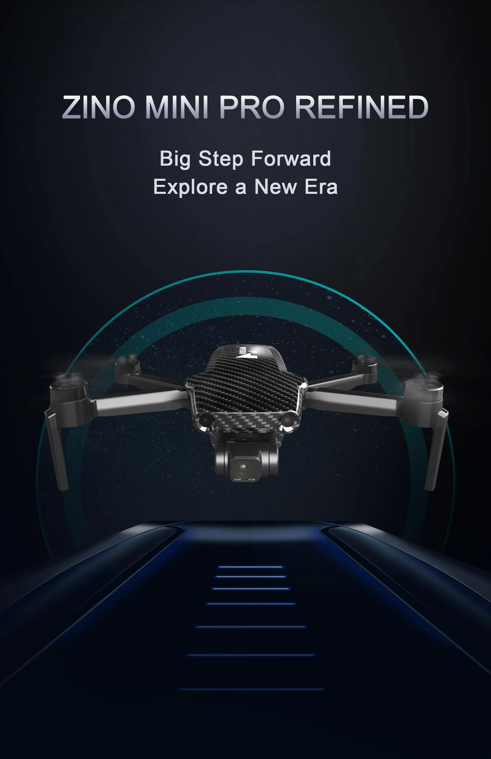 Zino Mini Pro R Drone | 10KM Flight Range | 40 Minutes Flight Time | 48MP Camera